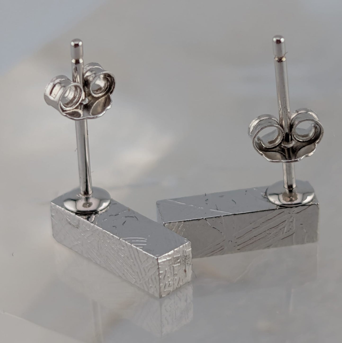 Aretes meteorito Muonionalusta (plata)