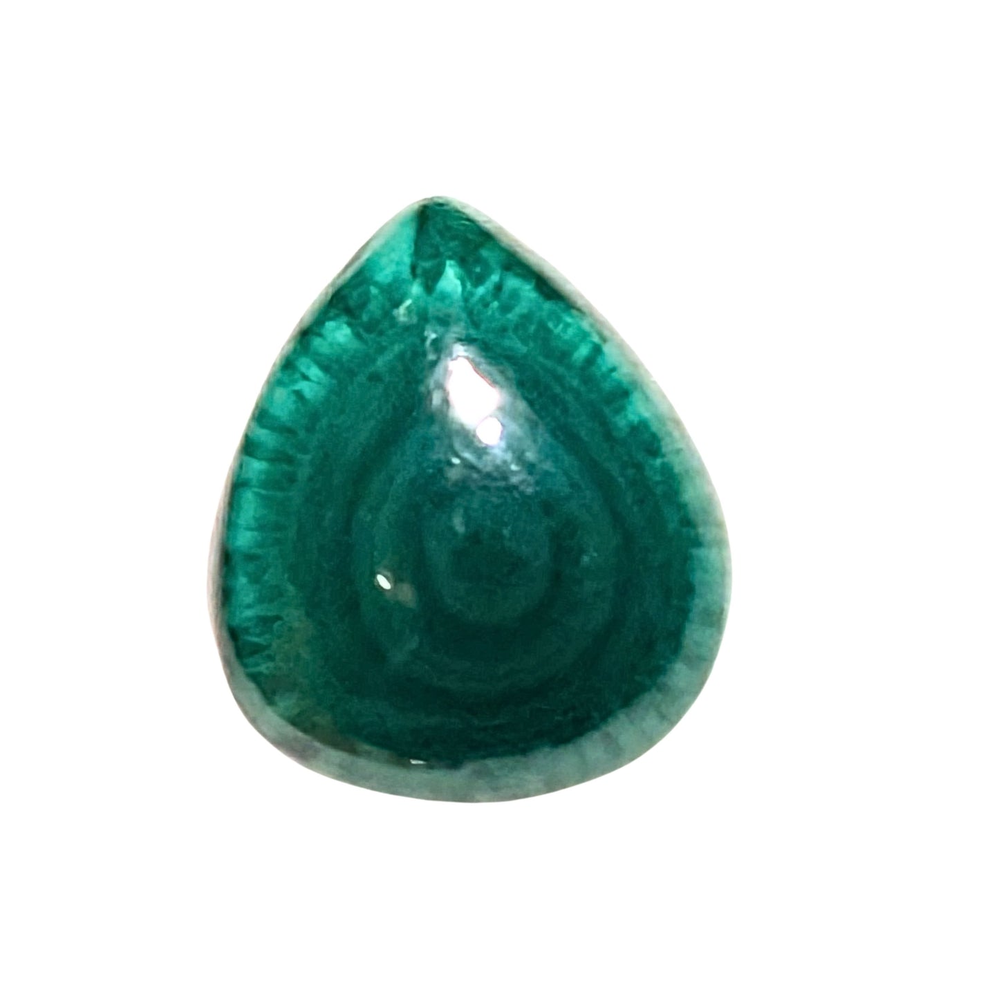 Malaquita Cabuchón Gota 16.5 x 14.2 mm