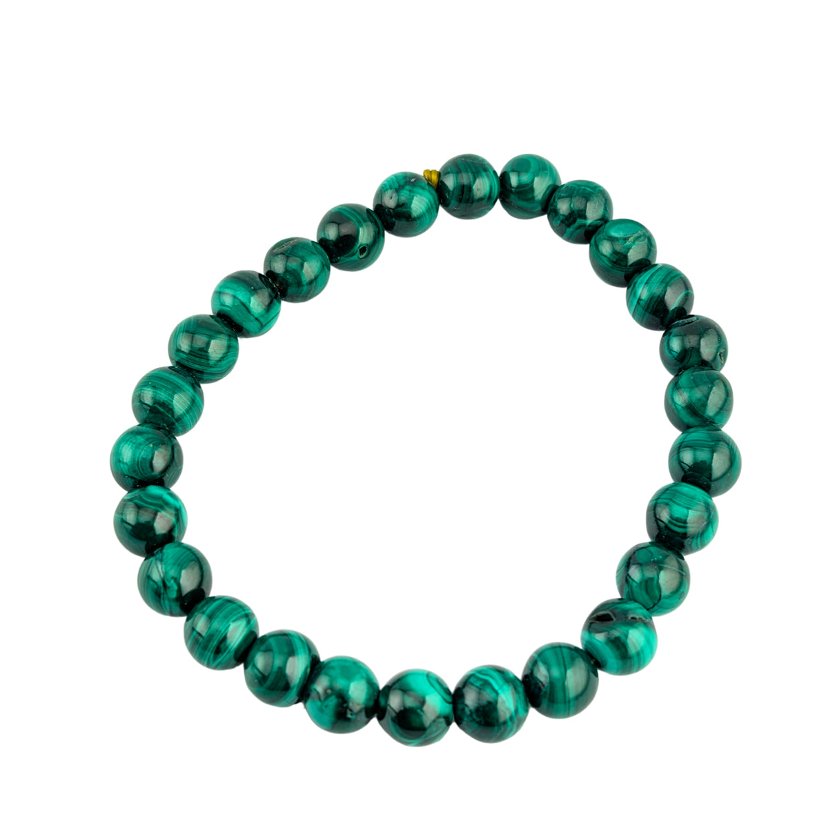 Pulsera Elástica-Malaquita 7 mm