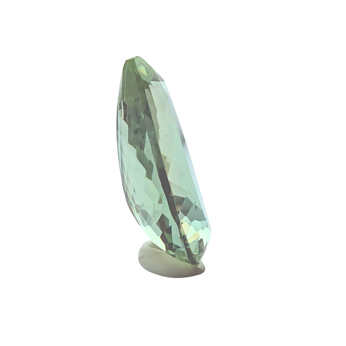 Prasiolita (Amatista Verde) Facetada Gota 26 x 17 mm