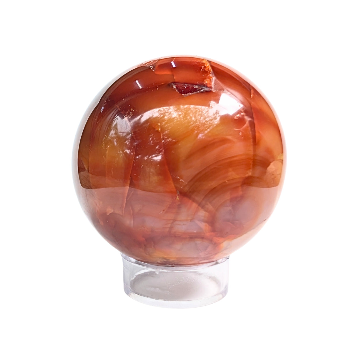 Esfera de Ágata Cornalina Aprox 6.5 cm