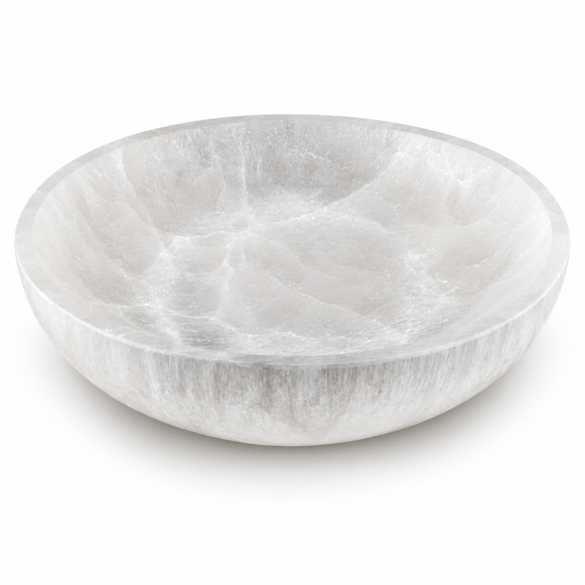 Bowl de Selenita redondo 19.5 cm