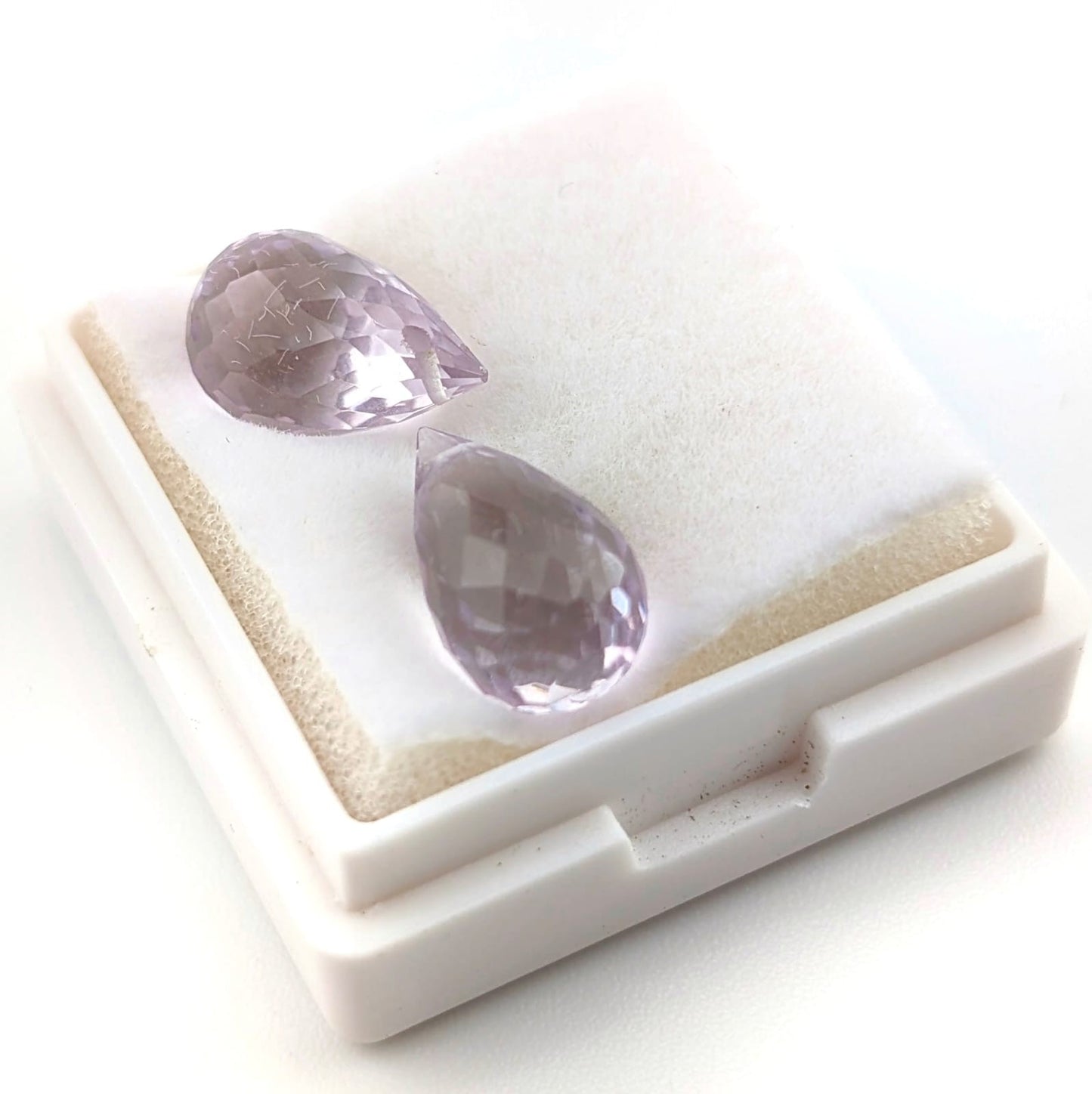 Amatista Gota Briolette 12 x 7 mm