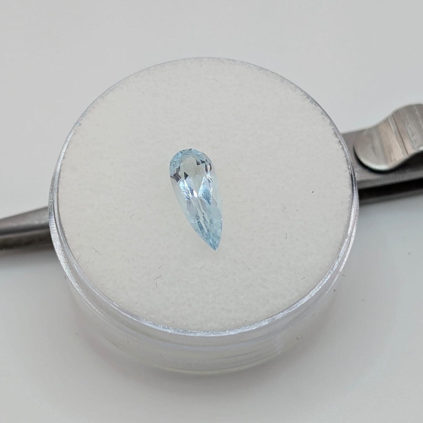 Aguamarina Facetado Gota 13 mm x 5 mm
