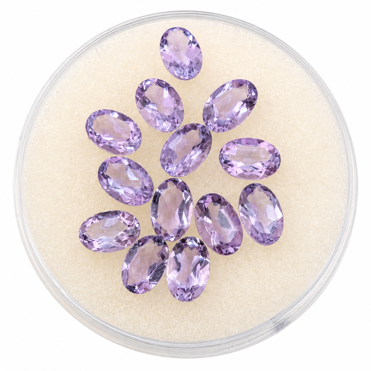Amatista Facetada Ovalada 6 x 4 mm