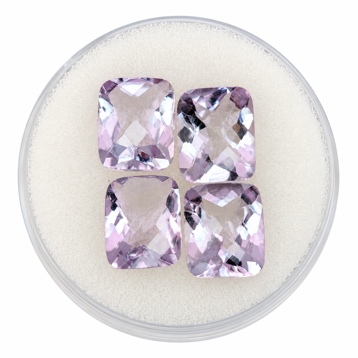 Amatista Lavanda Facetada Esmeralda 10 x 8 mm