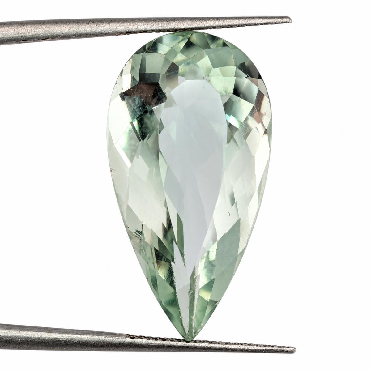 Prasiolita (Amatista Verde) Facetada Gota 25 x 12.6 mm