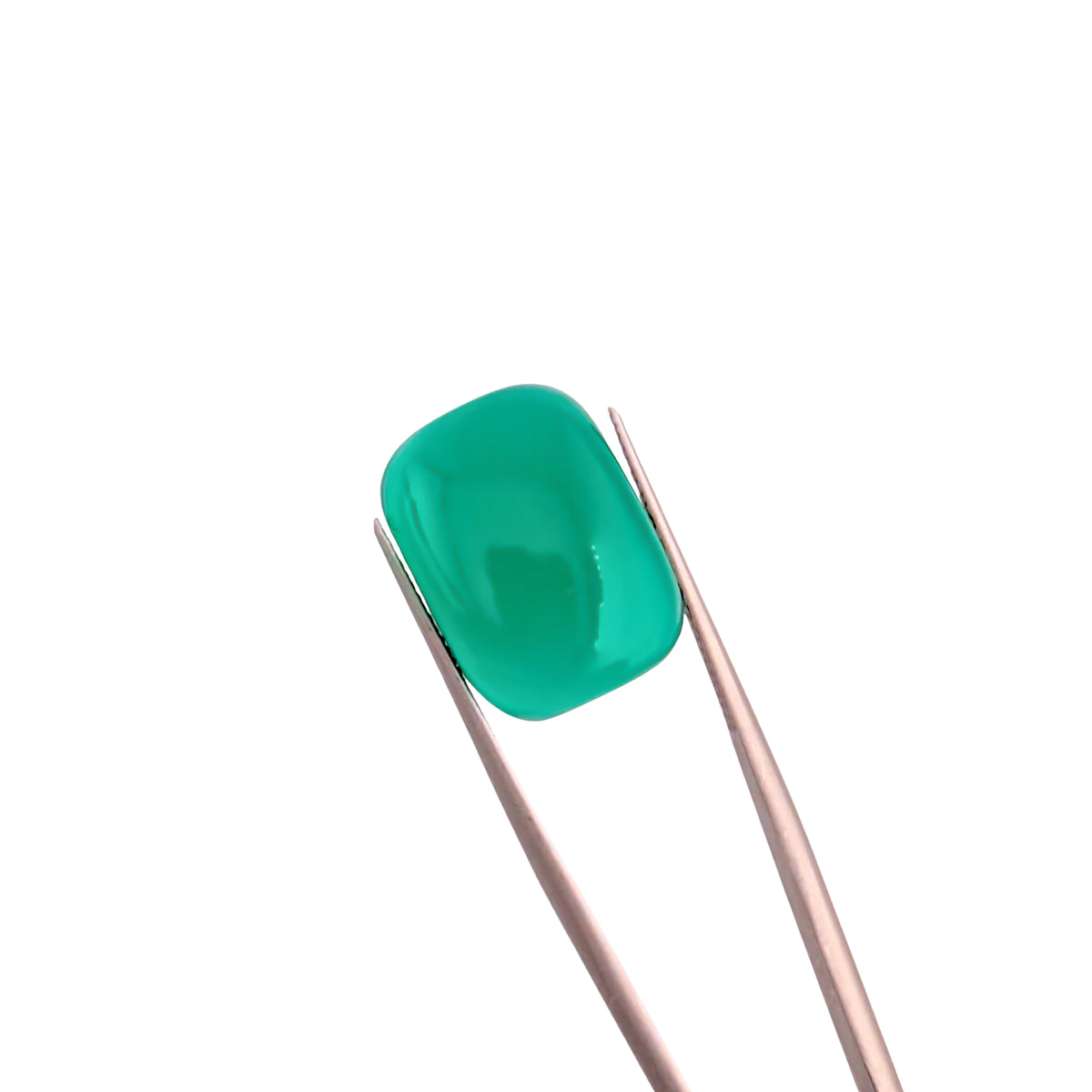 Ónix Verde Cabuchón Cojín Elongado 16 x 12 mm