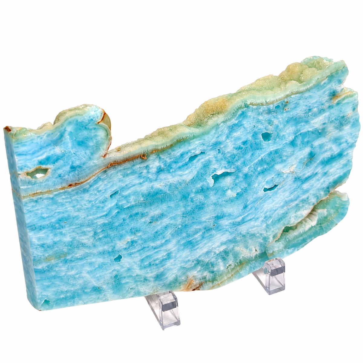Laja de Aragonita Pulida de 14 x 7.6 x 0.9 cm