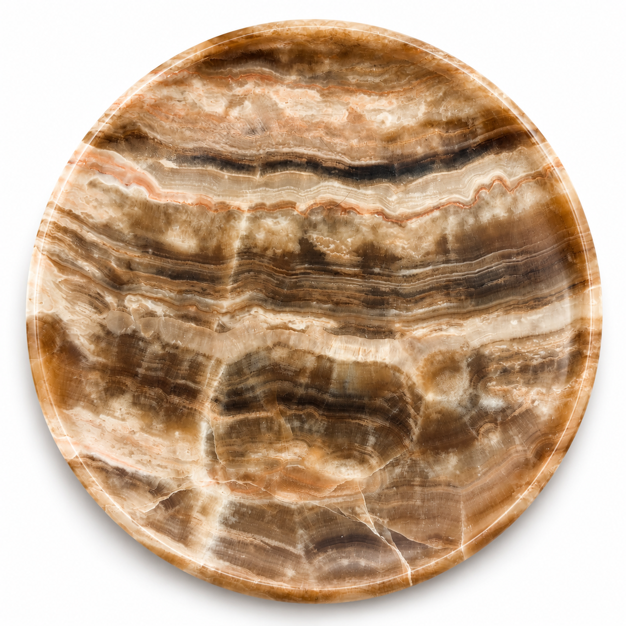 Plato de Ónix de Marruecos redondo 10 cm