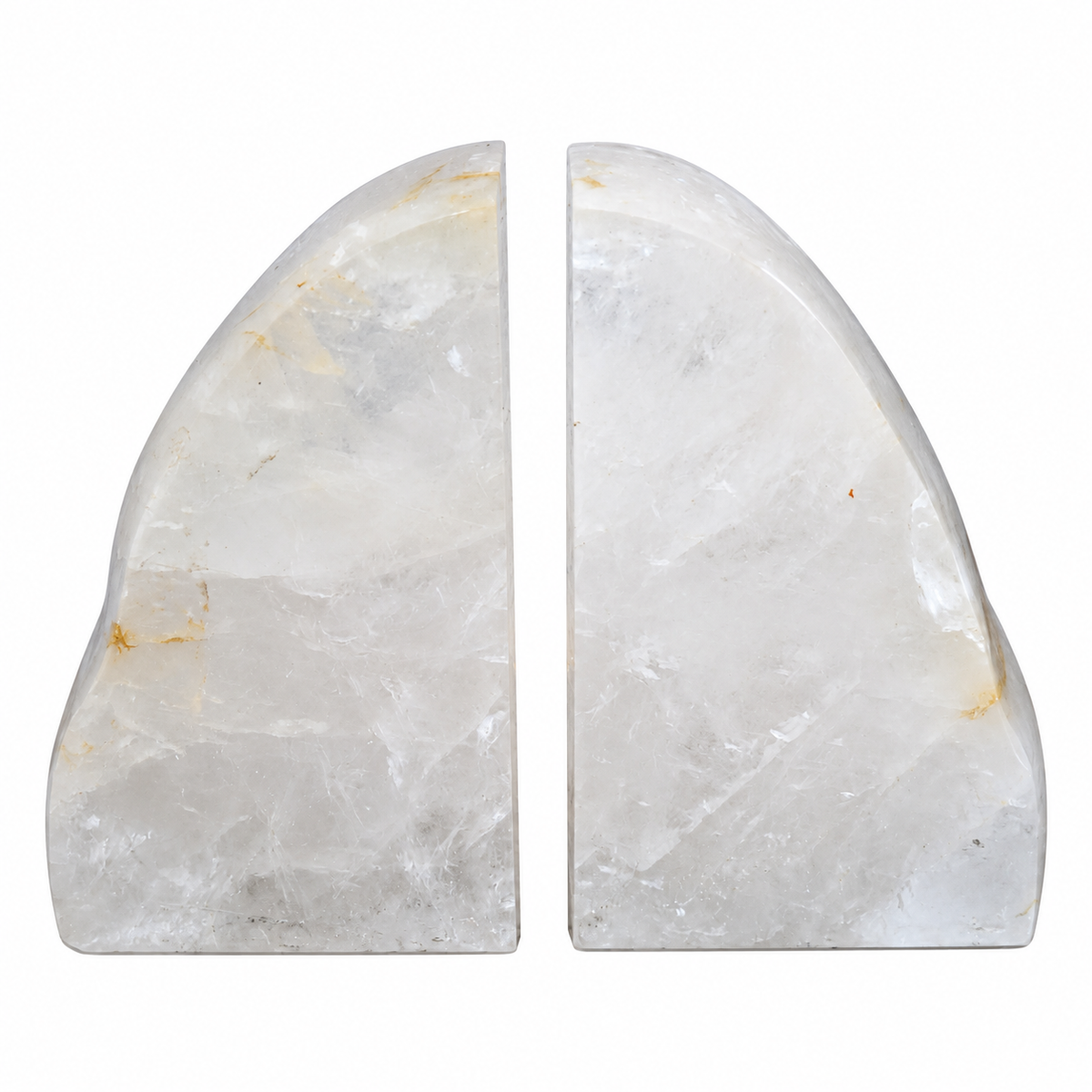 Sujetalibros de Cuarzo Blanco 13.5 x 8.5 x 5.5 cm