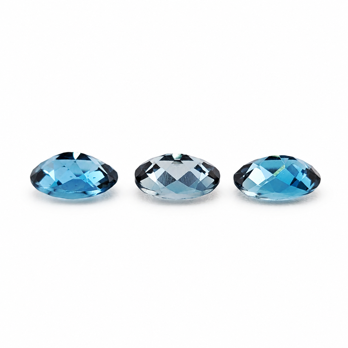 Topacio Azul London Facetado Ovalado 7 x 5 mm