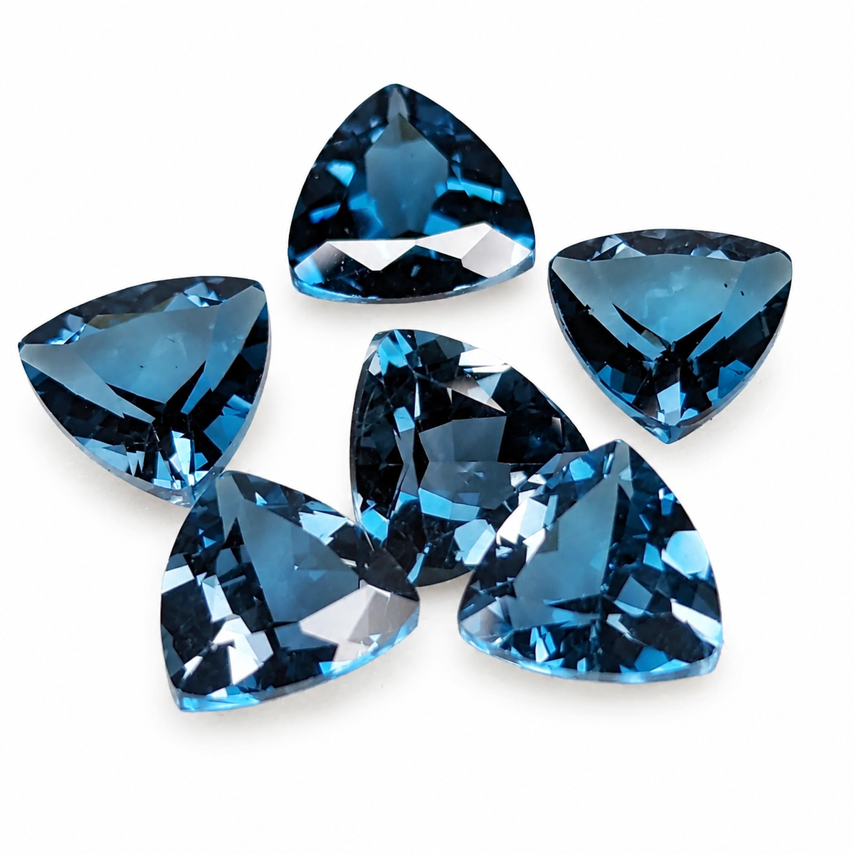 Topacio Azul London Facetado Trillante 8 mm