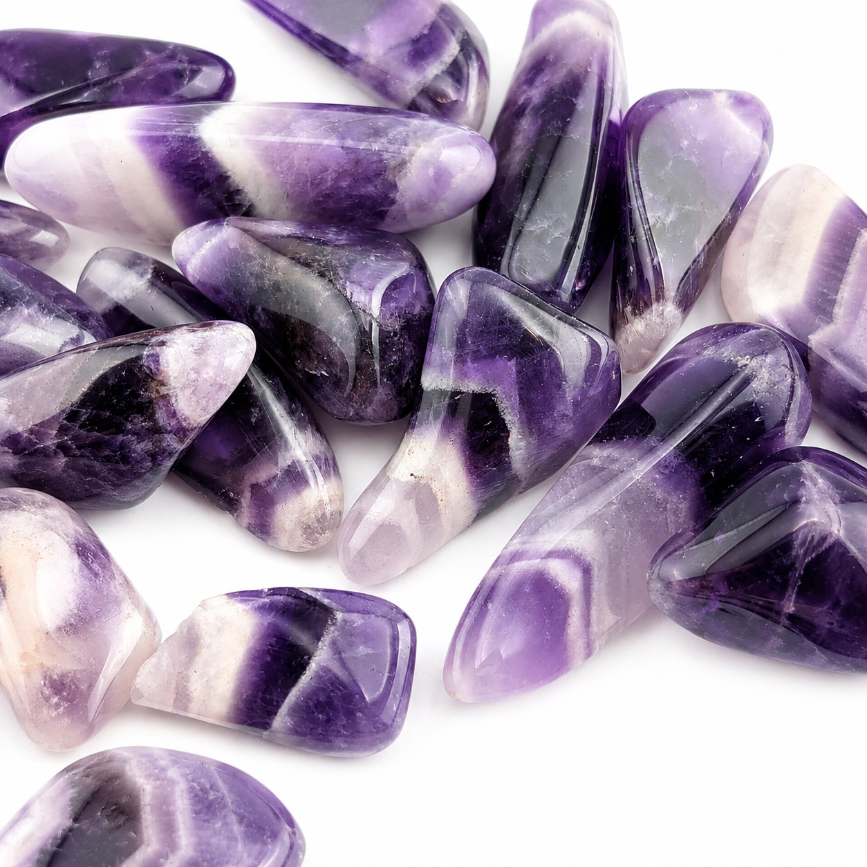 Pebbles de Amatista (diente de perro)