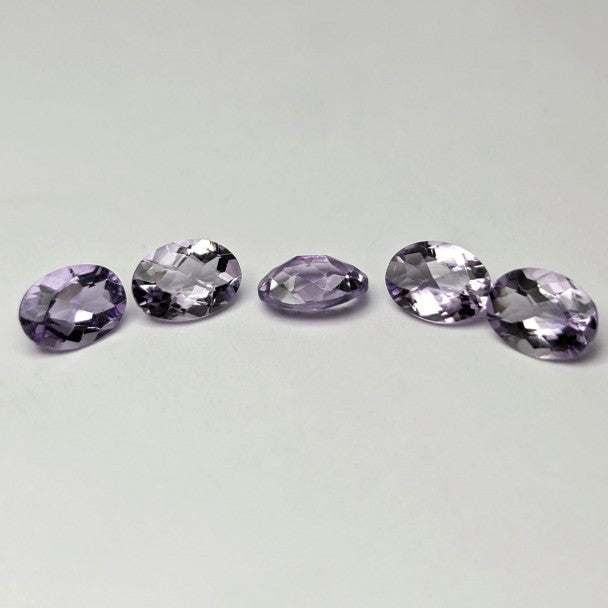 Amatista Lavanda Facetado Ovalado 7 mm x 5 mm