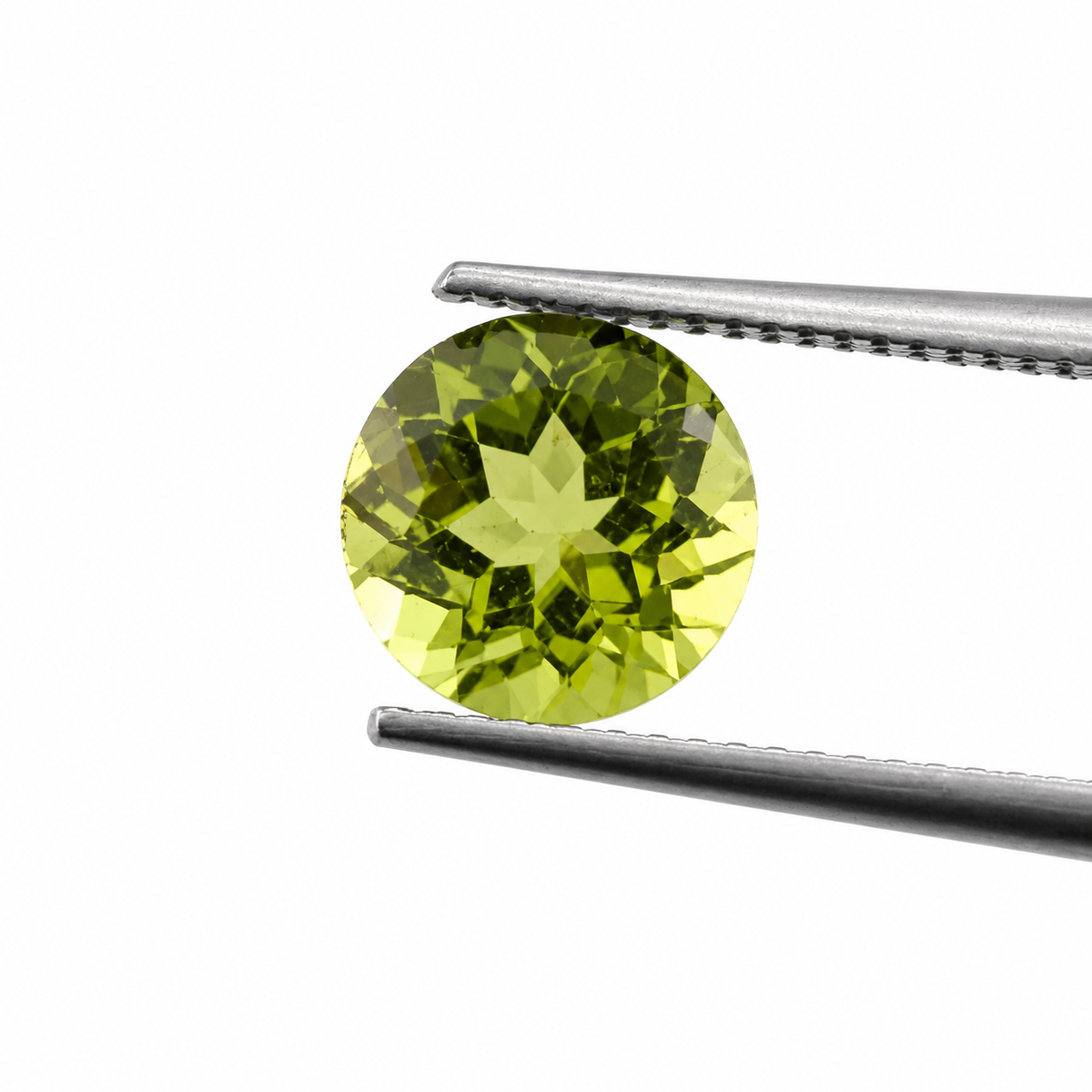 Peridoto Facetado Redondo 6 mm