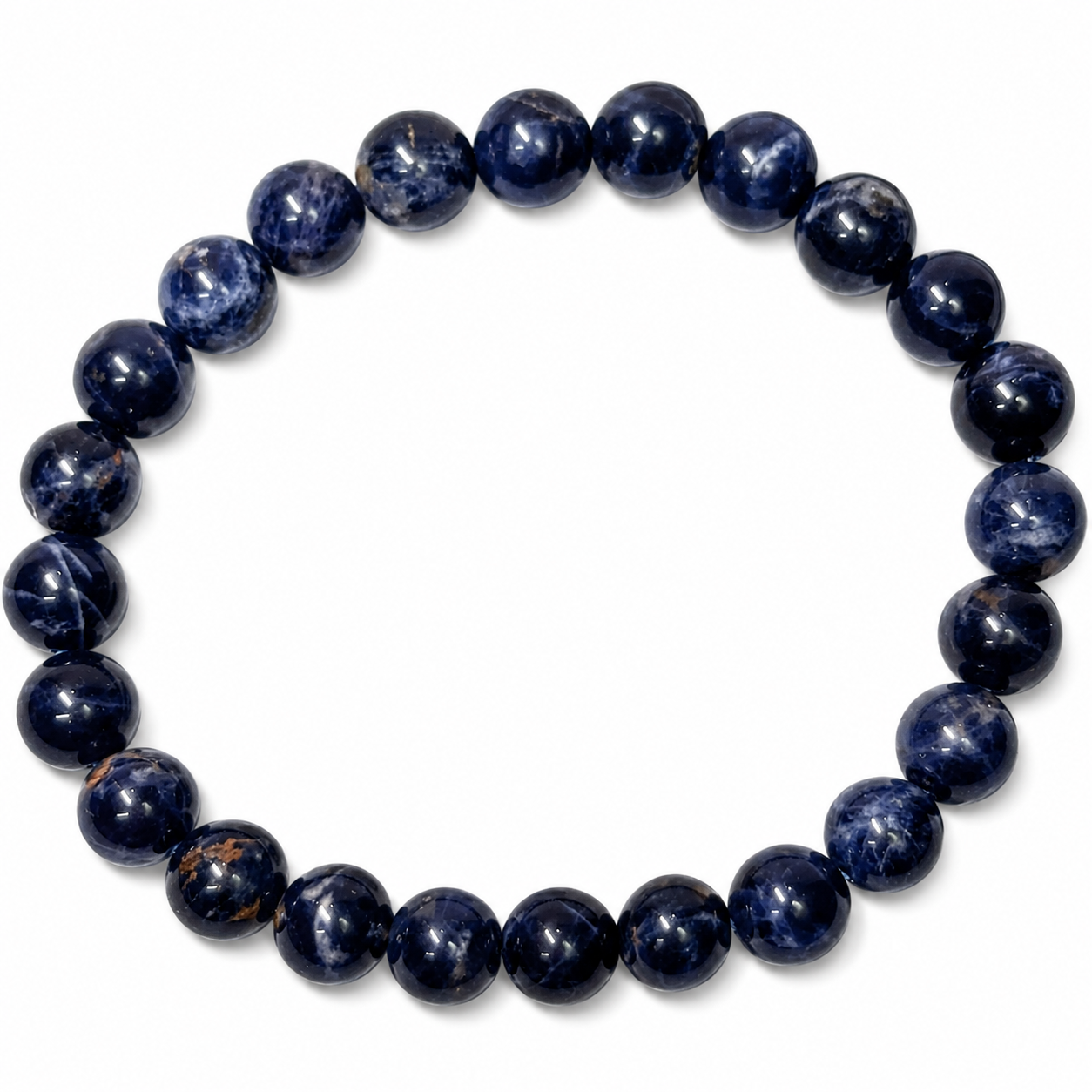 Pulsera Elástica de Sodalita 8 mm