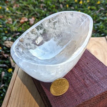 Bowl de Cuarzo Blanco 19 cm