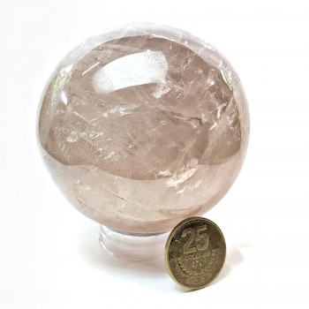 Esfera de Cuarzo Rosa 8cm