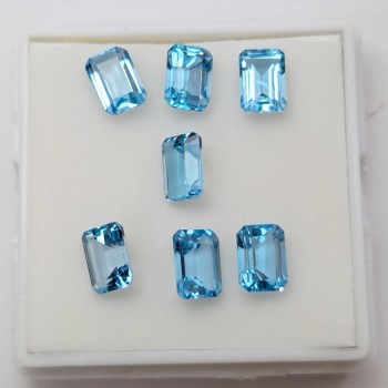 Topacio Azul Suizo 7x5 mm