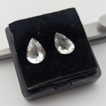 Topacio blanco 9x7 mm