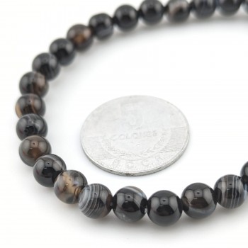 Pulsera de ágata Negra