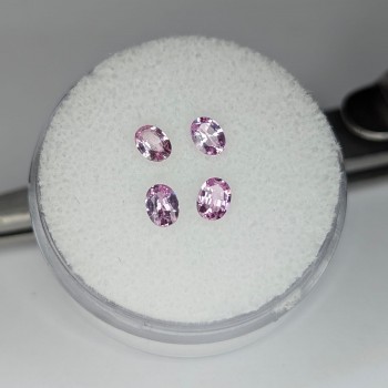 Zafiro rosa 4x3 mm