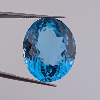 Topacio azul suizo 21x16 mm