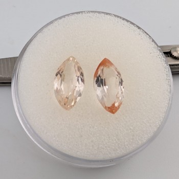 Topacio champagne 13x7 mm