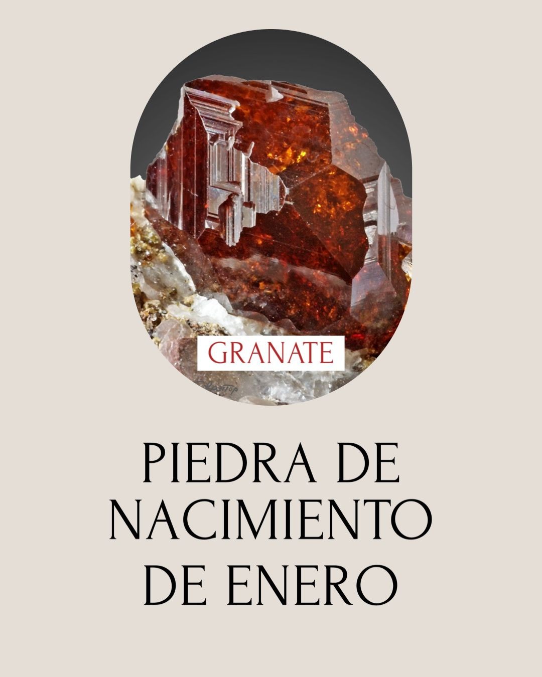 Granate - Piedra de Nacimiento de Enero