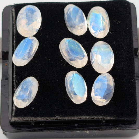 Piedra Luna Facetado Ovalado 5 mm x 7 mm