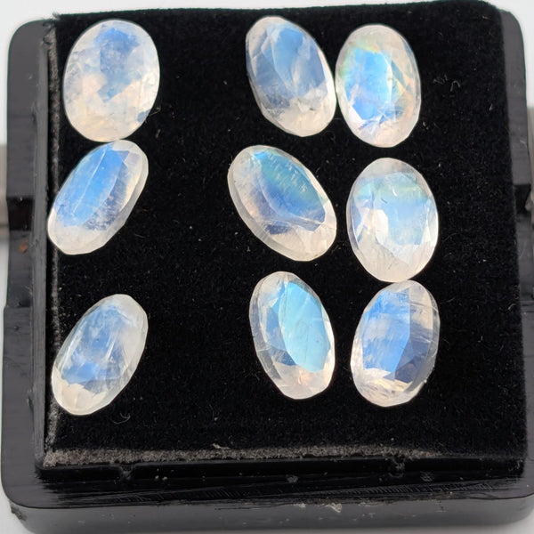 Piedra Luna Facetado Ovalado 5 mm x 7 mm