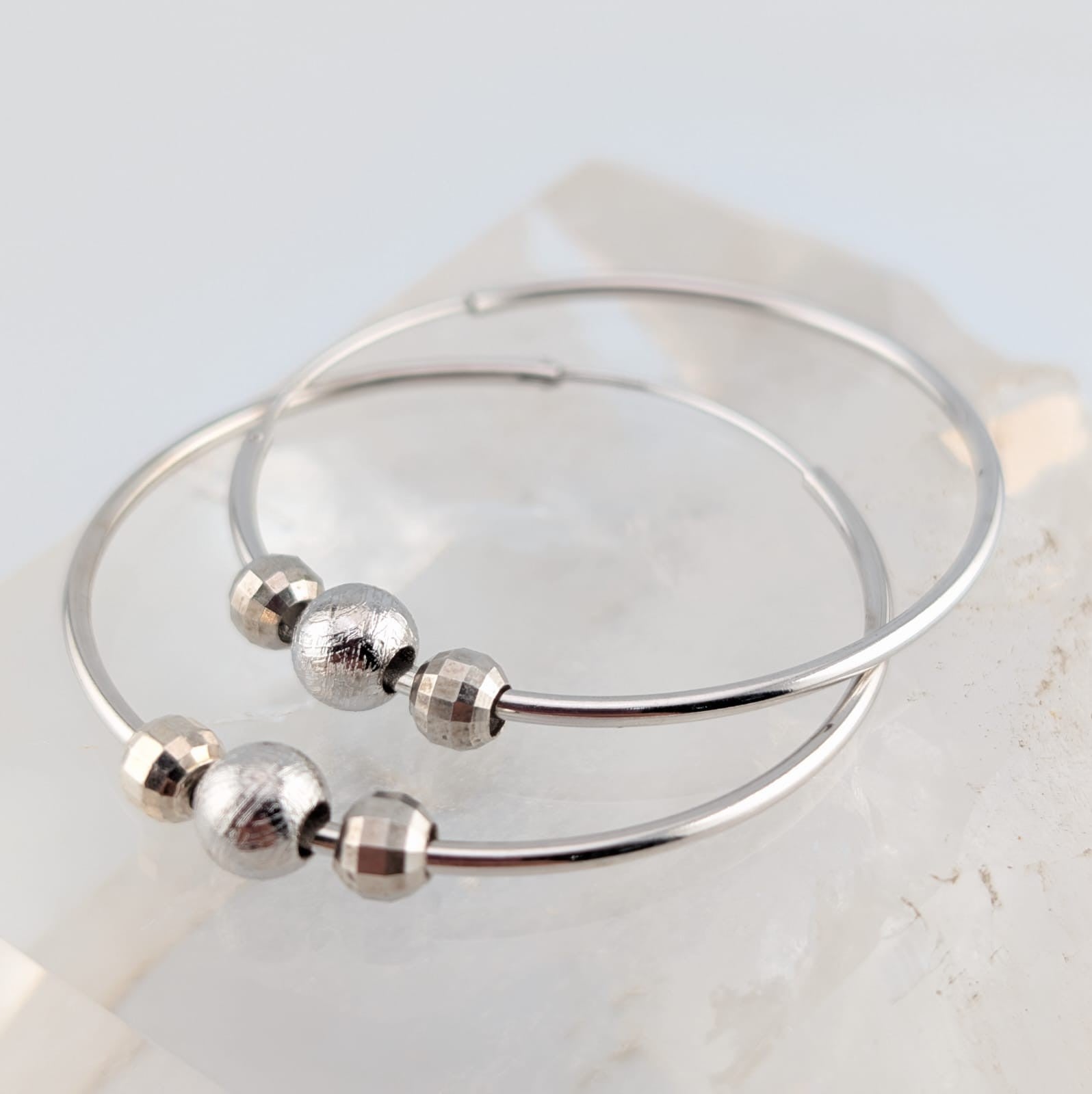 Aretes meteorito Muonionalusta (plata)
