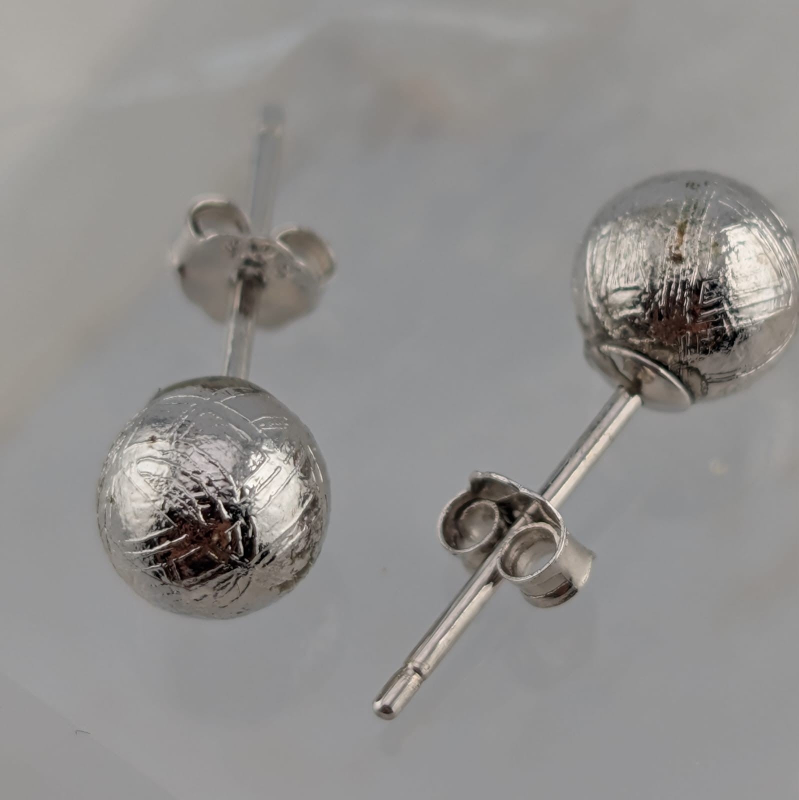 Aretes meteorito Muonionalusta (plata)