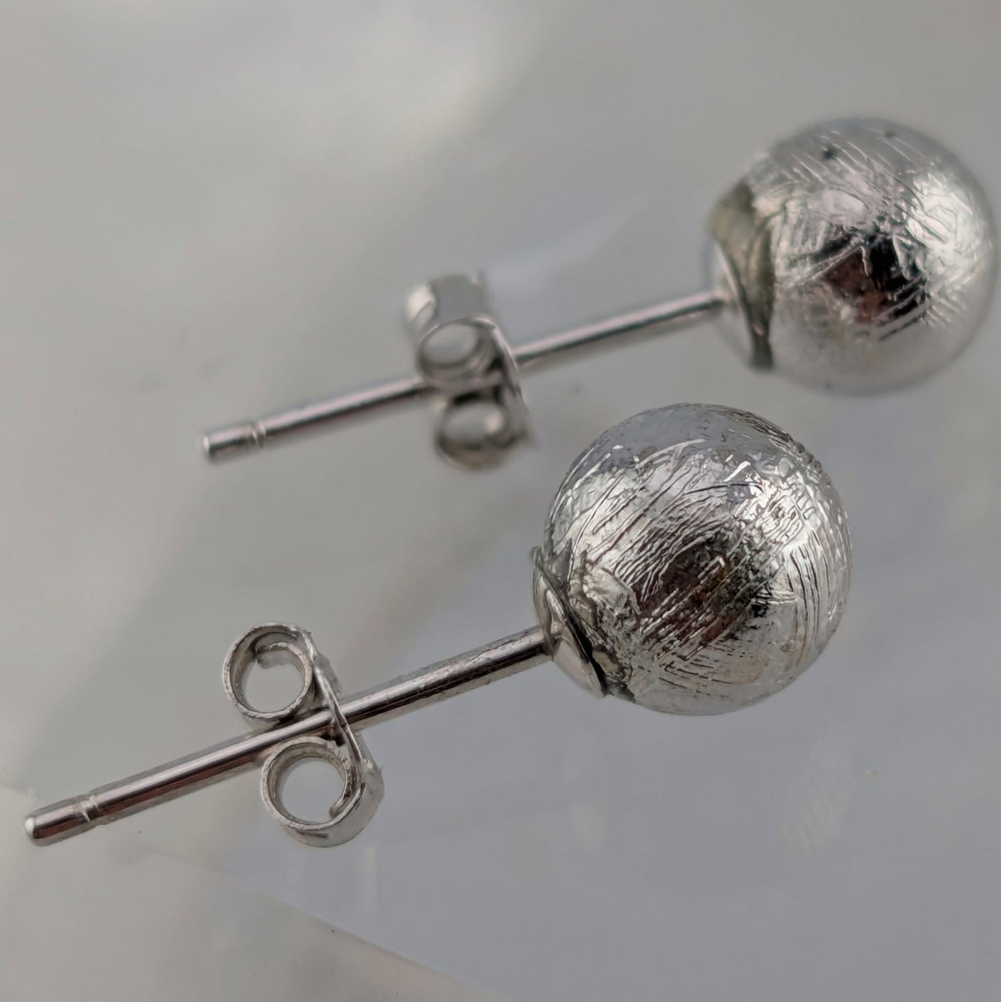 Aretes meteorito Muonionalusta (plata)