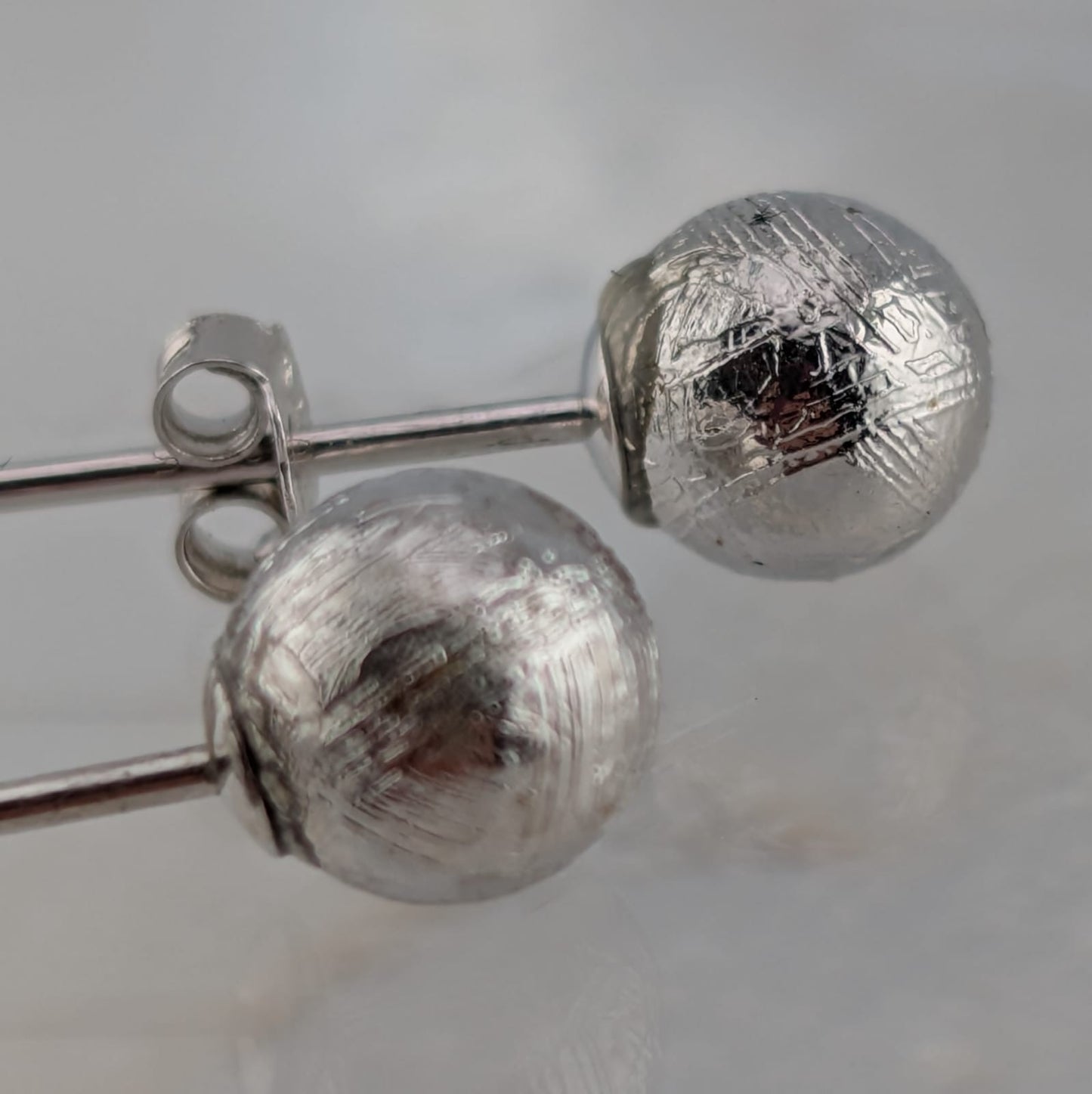 Aretes meteorito Muonionalusta (plata)
