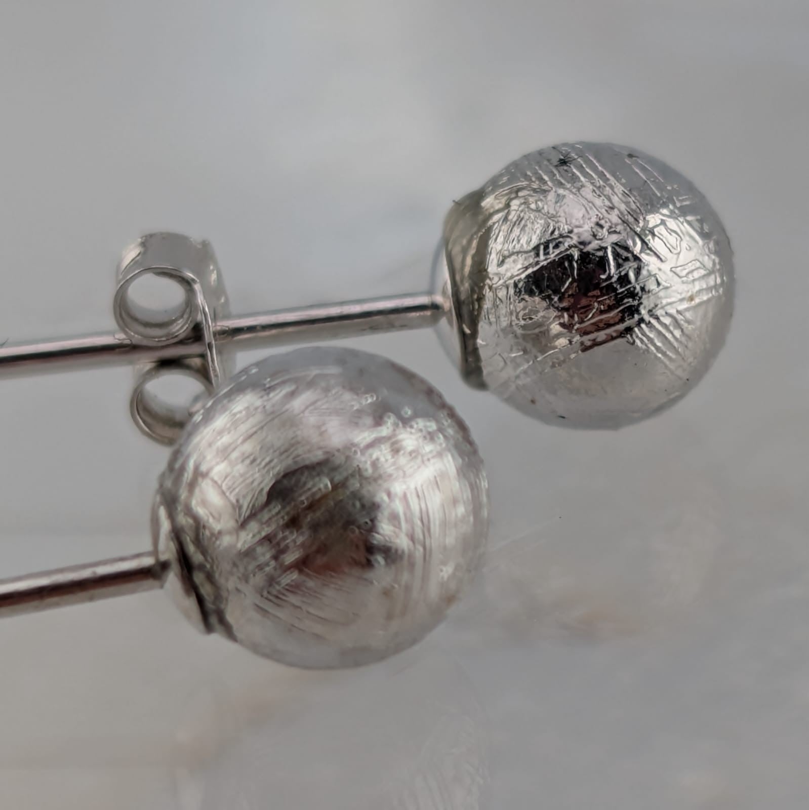 Aretes meteorito Muonionalusta (plata)