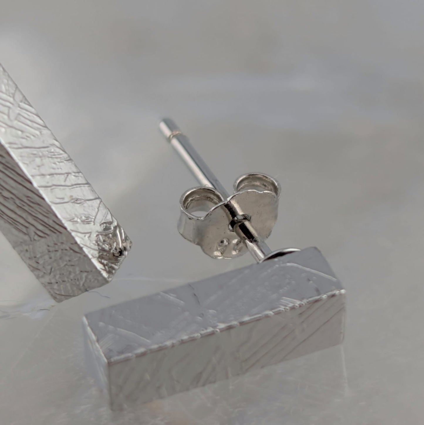 Aretes meteorito Muonionalusta (plata)