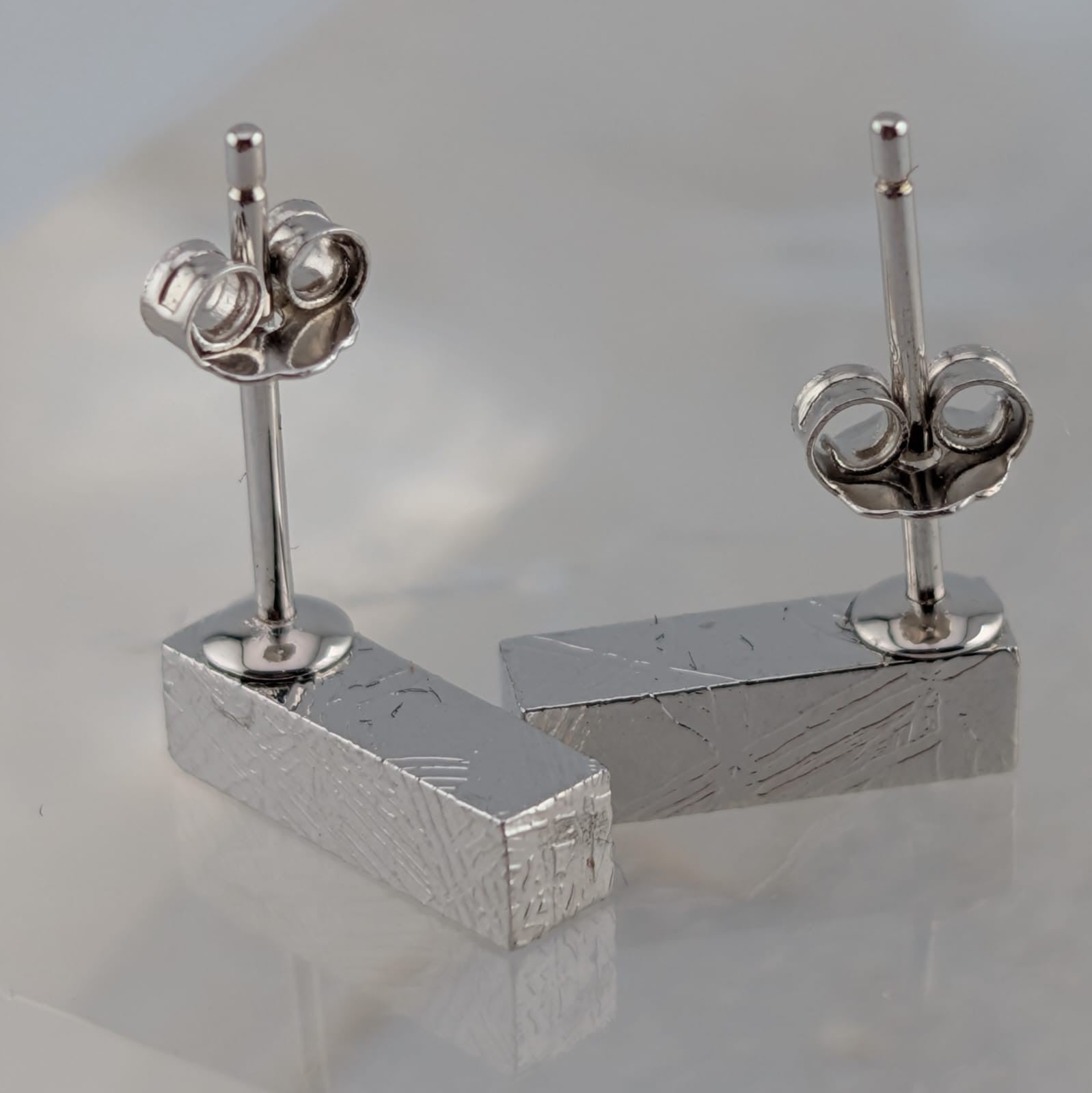 Aretes meteorito Muonionalusta (plata)