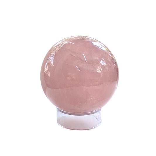 Esfera de Cuarzo rosado aprox. 5 cm