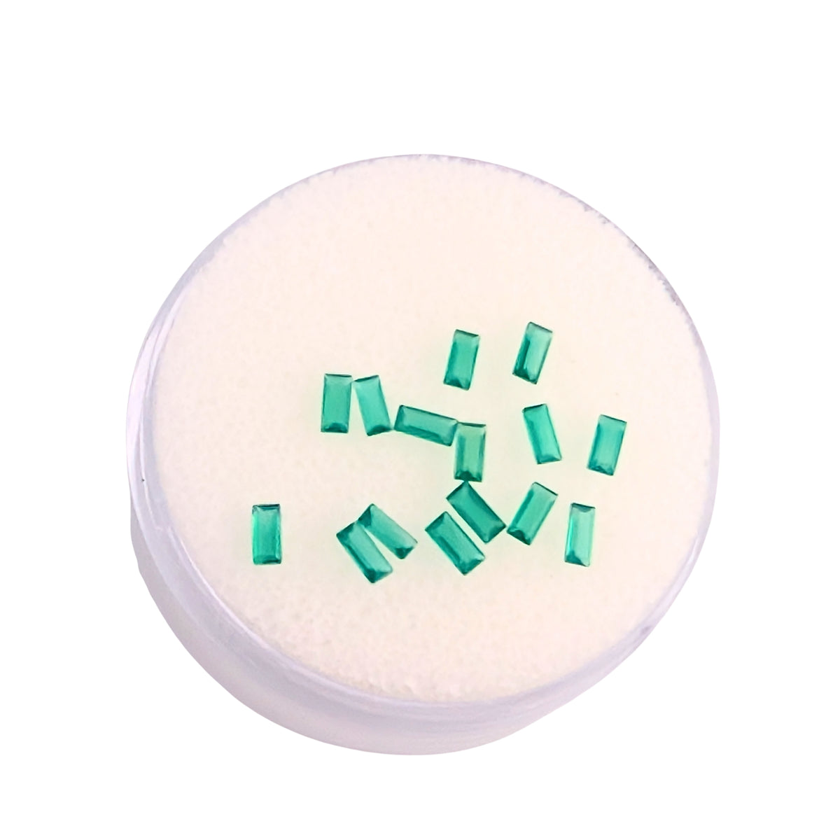 Ónix Verde Facetado Baguette 3.50 x 1.65 mm