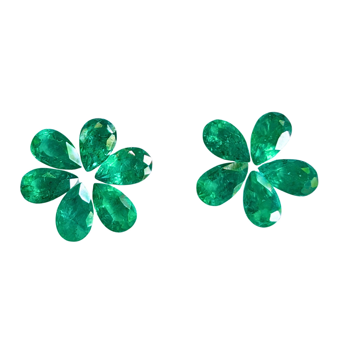 Esmeralda Facetado Gota 5 x 3 mm