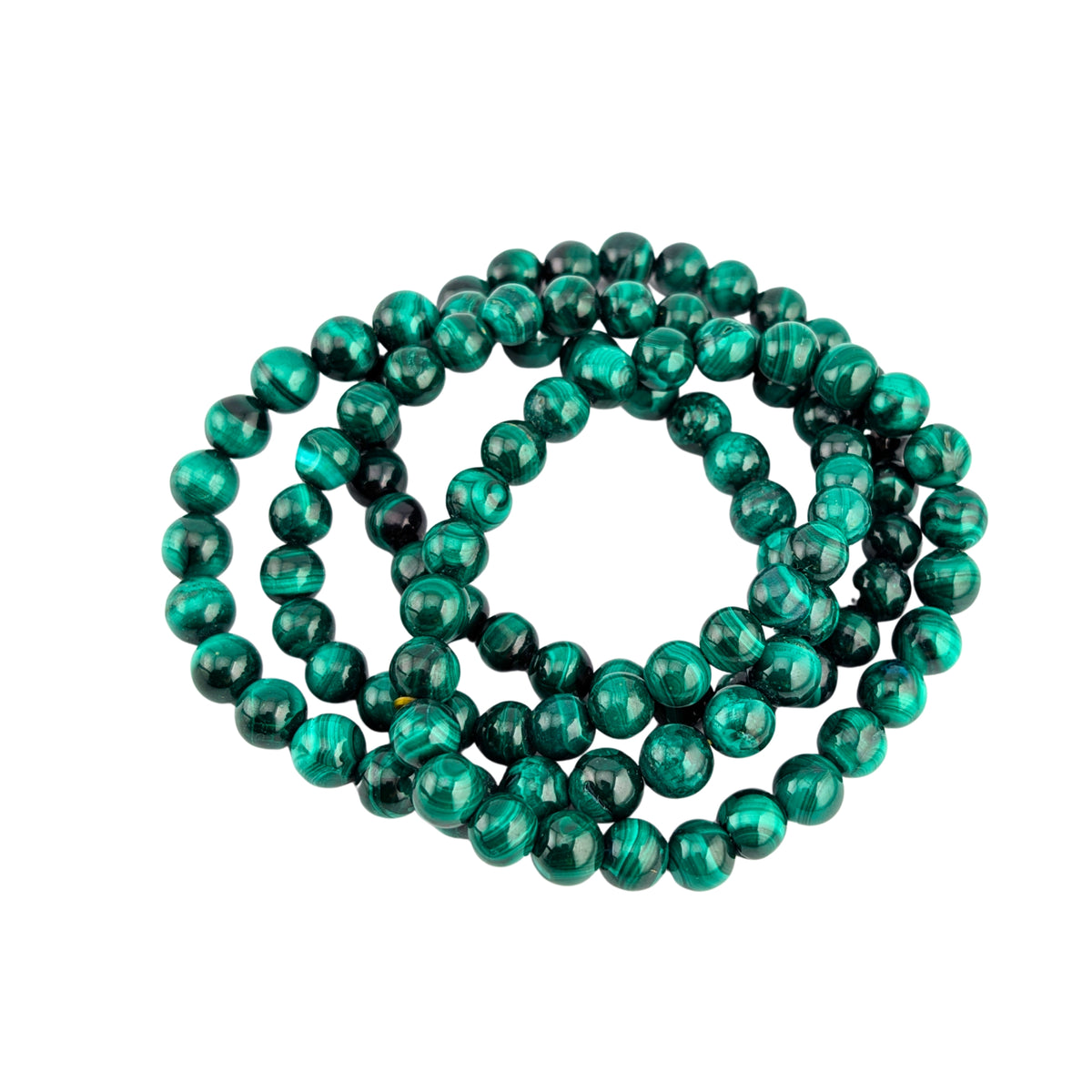 Pulsera Elástica-Malaquita 7 mm