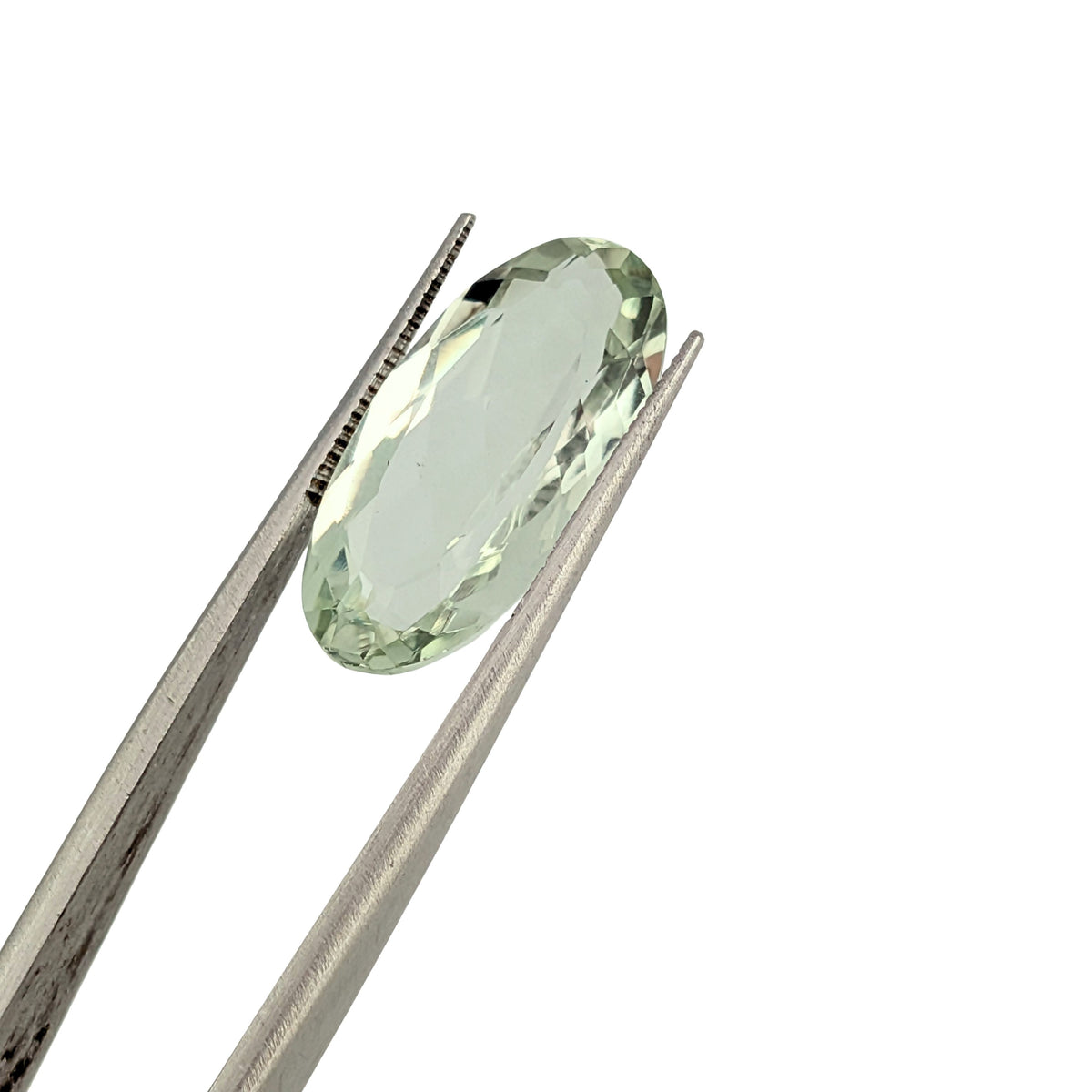 Prasiolita (Amatista Verde) Facetada Ovalada 21 x 10 mm