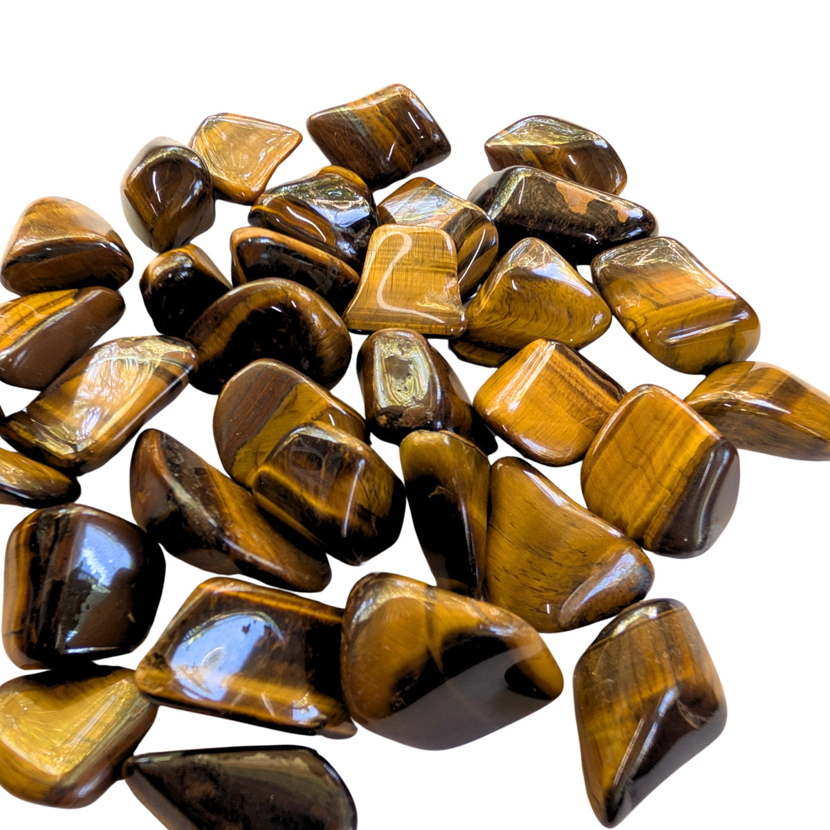 Pebbles de Ojo de Tigre Amarillo de 2 - 3 cm