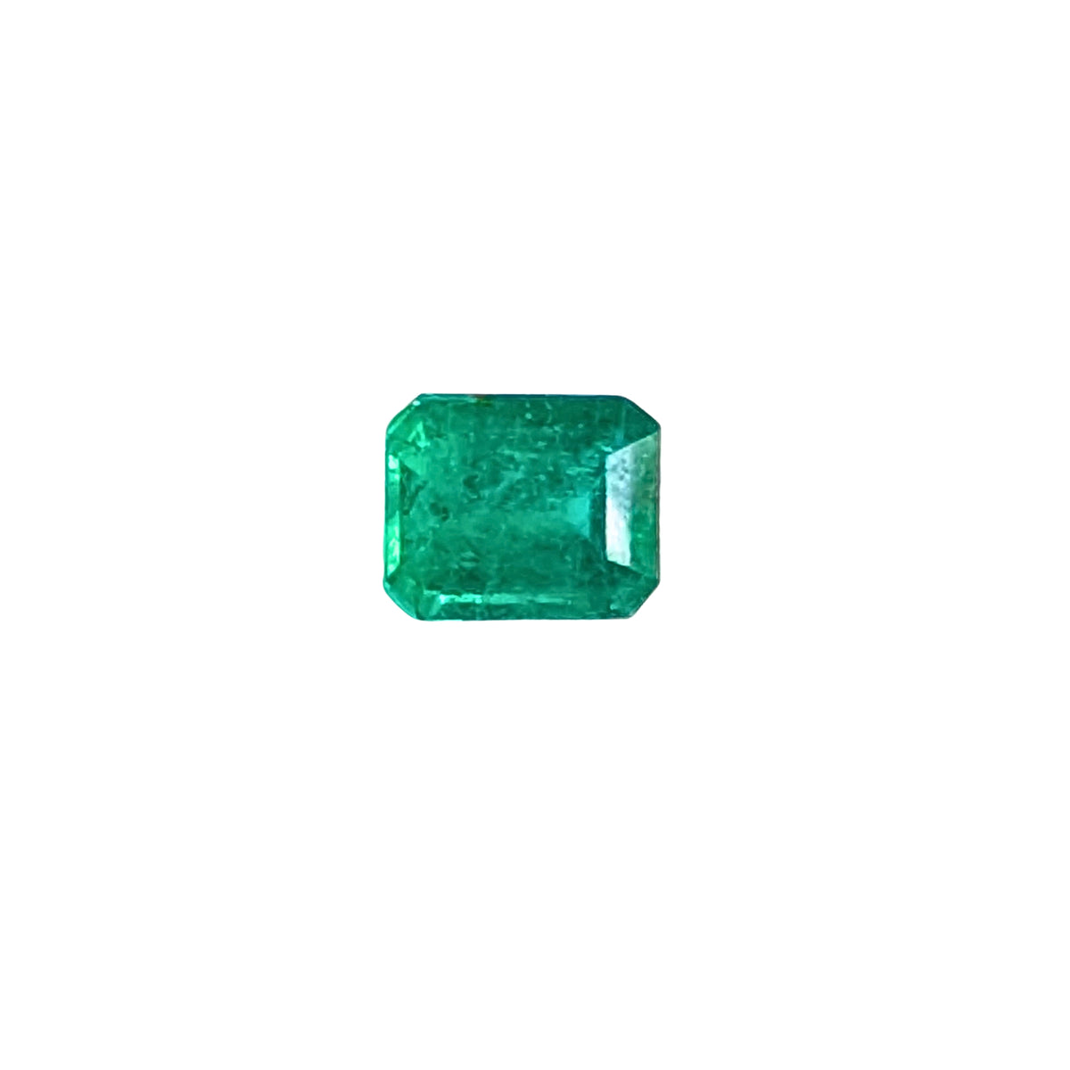 Esmeralda Facetada Rectangular Corte Esmeralda 6.3 x 5.22 mm