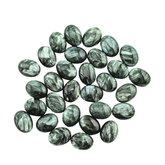 Serafinita Cabuchón Ovalada 10 x 8  mm