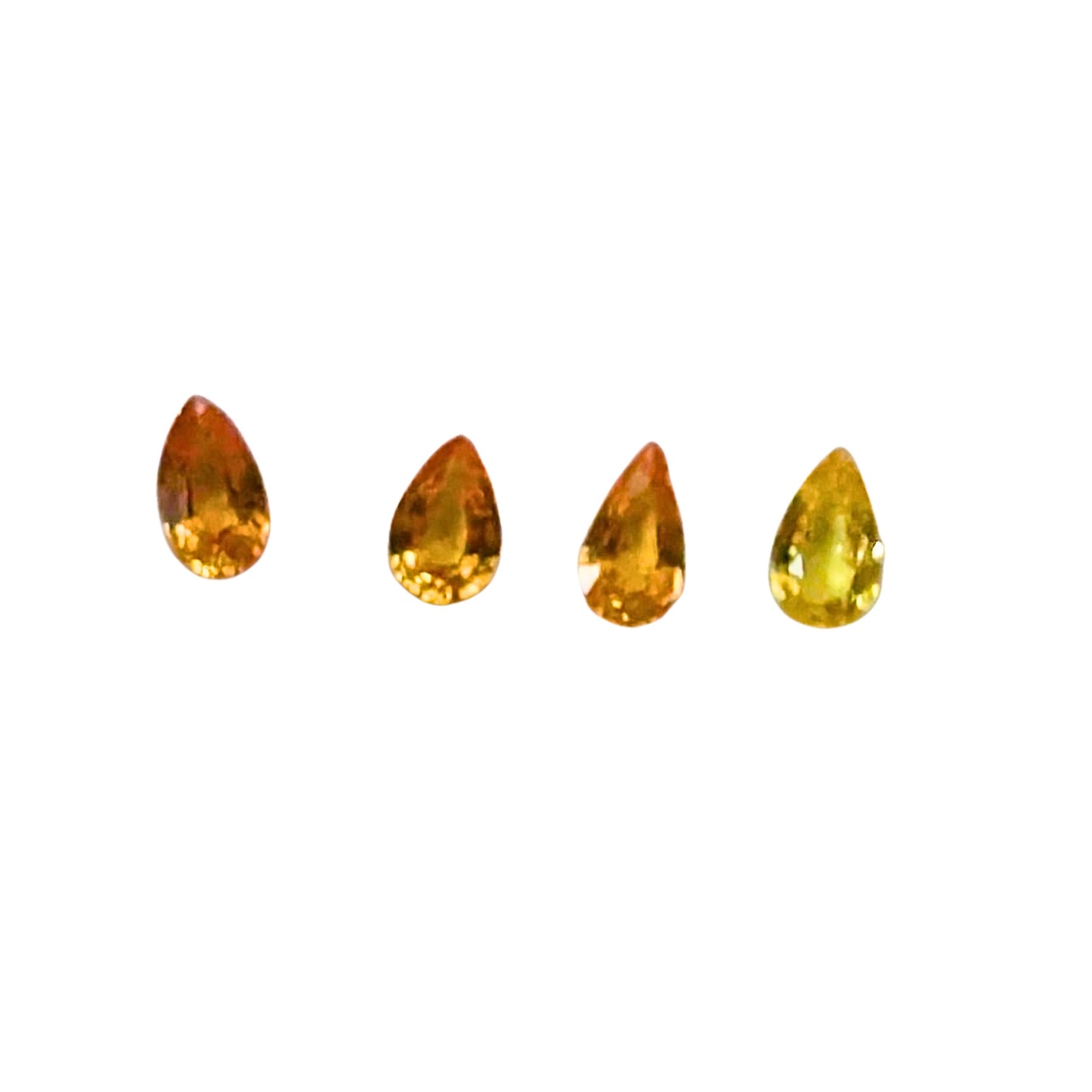 Zafiro Multicolor Facetado Gota 5 x 3  mm