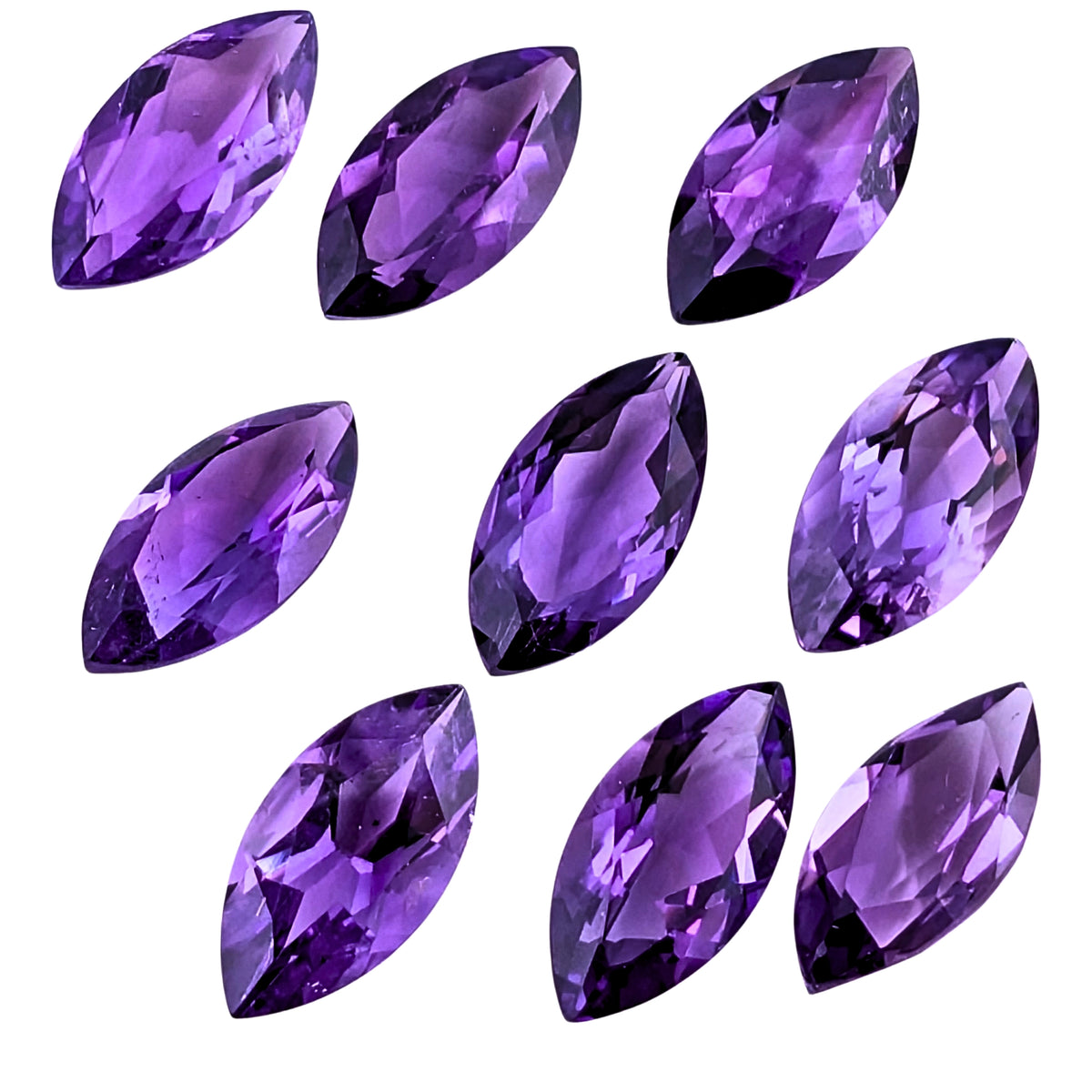 Amatista Facetado Marquesa 12 x 6 mm