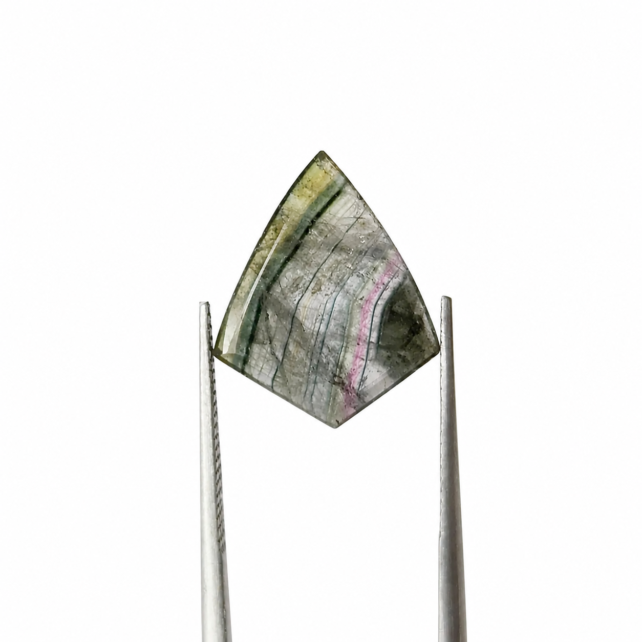 Turmalina Liddicoatita Rodajas Deltoide 15.1 mm x 12.12 mm